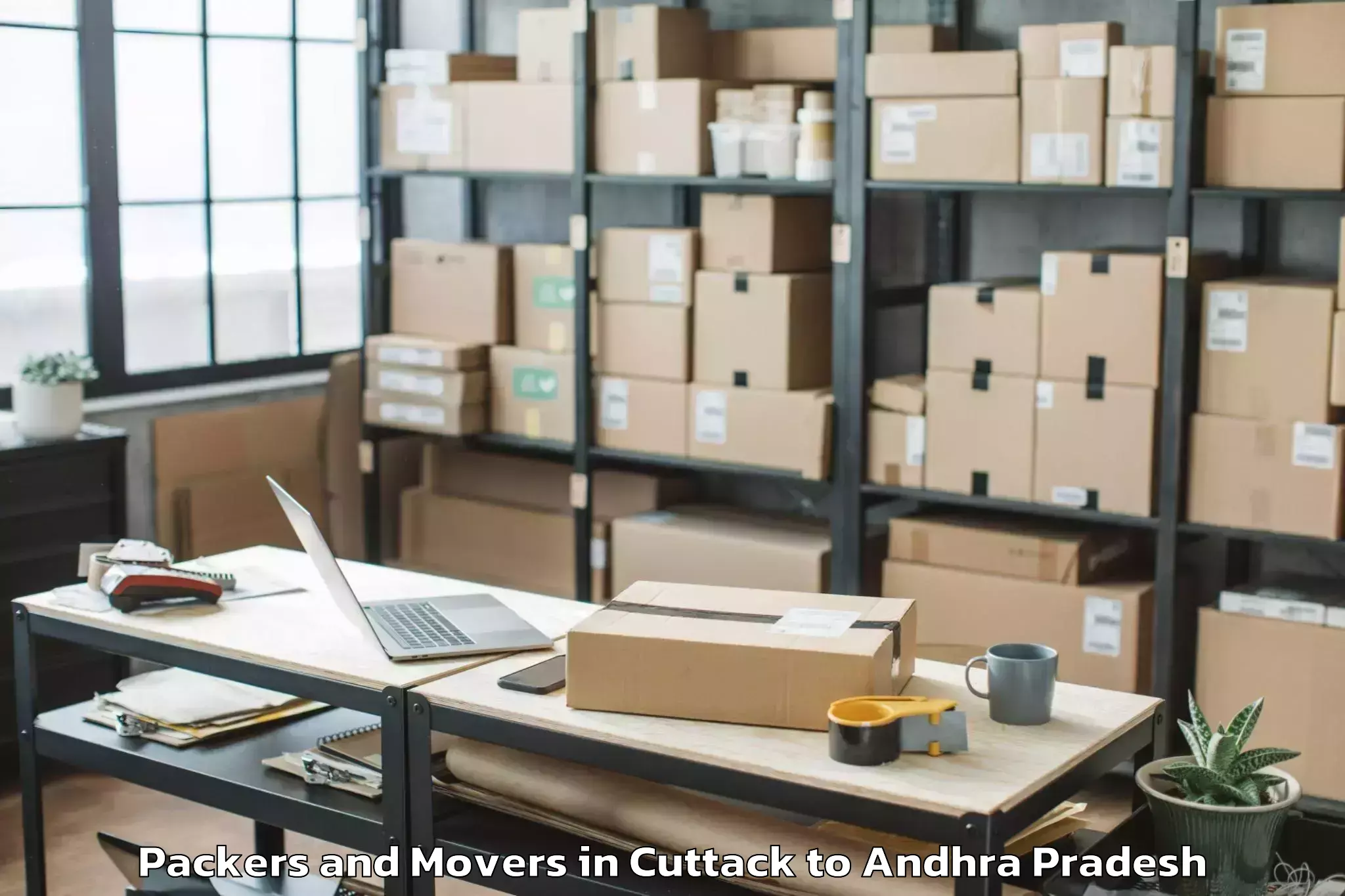 Reliable Cuttack to Chilakalurupet Packers And Movers